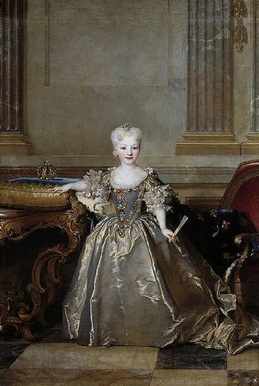 Nicolas de Largilliere Portrait of the Mariana Victoria of Spain, Infanta of Spain and future Queen of Portugal; eldest daughter of Philip V of Spain and his second wife Eli